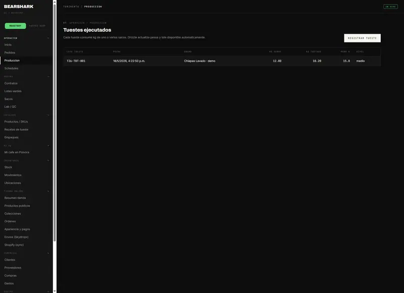 BearShark OS — PRODUCTION